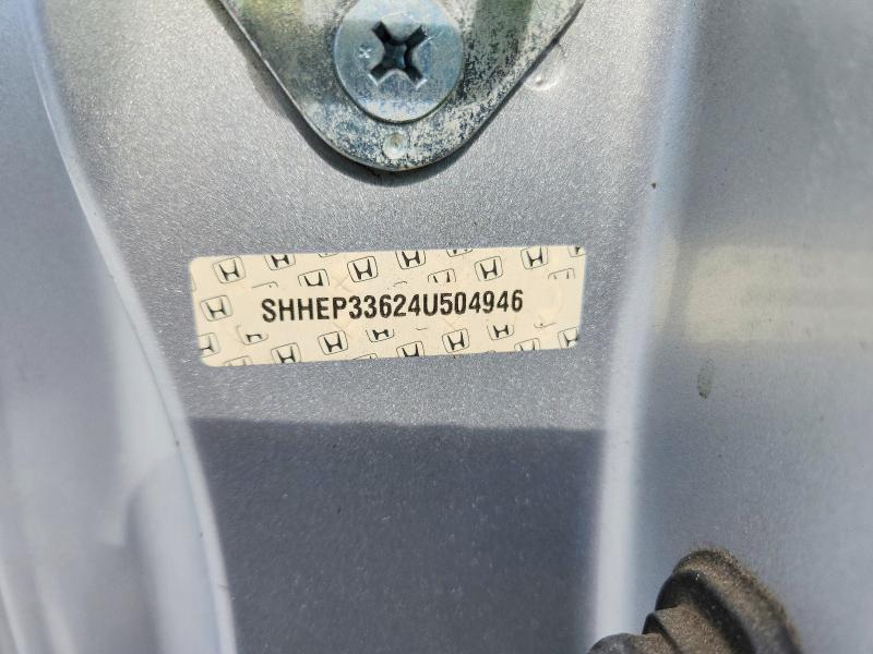 54441556 :رقم المزاد ، SHHEP33624U504946 vin ، 2004 Honda Civic مزاد بيع