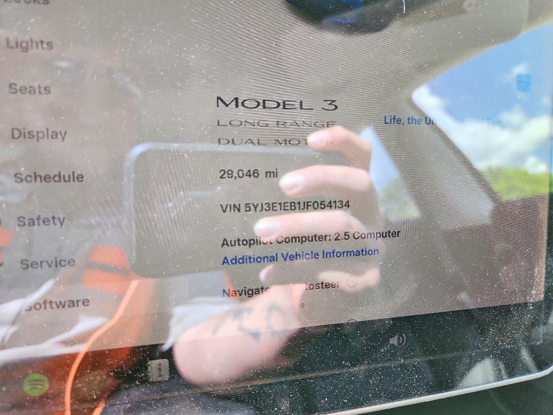 Продаж на аукціоні авто 2018 Tesla Model 3, vin: 5YJ3E1EB1JF054134, номер лоту: 53516786