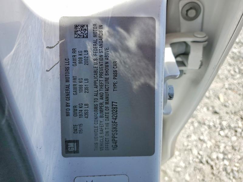 54286486 :رقم المزاد ، 1G4PP5SK8F4202877 vin ، 2015 Buick Verano مزاد بيع