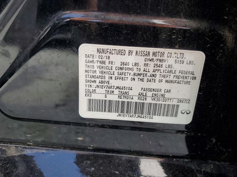 Aukcja sprzedaży 2018 Infiniti Q50, vin: JN1EV7AR7JM445104, numer aukcji: 53101736