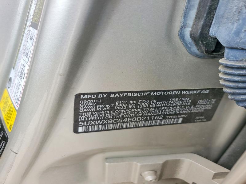 Продаж на аукціоні авто 2014 Bmw X3, vin: 5UXWX9C54E0D21162, номер лоту: 53971066