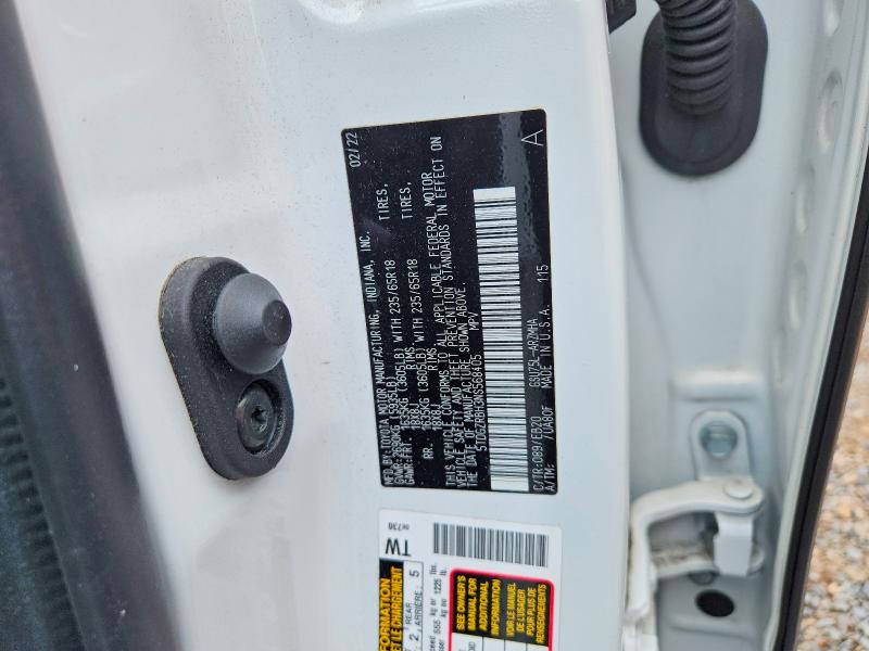 53215246 :رقم المزاد ، 5TDGZRBH3NS568405 vin ، 2022 Toyota Highlander مزاد بيع