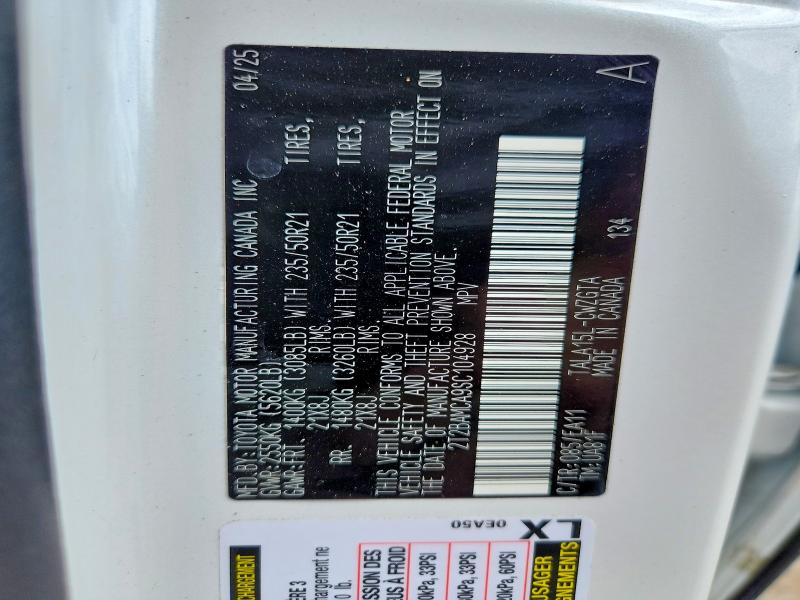 Продаж на аукціоні авто 2025 Lexus Rx 350, vin: 2T2BAMCA9SC104928, номер лоту: 53428986
