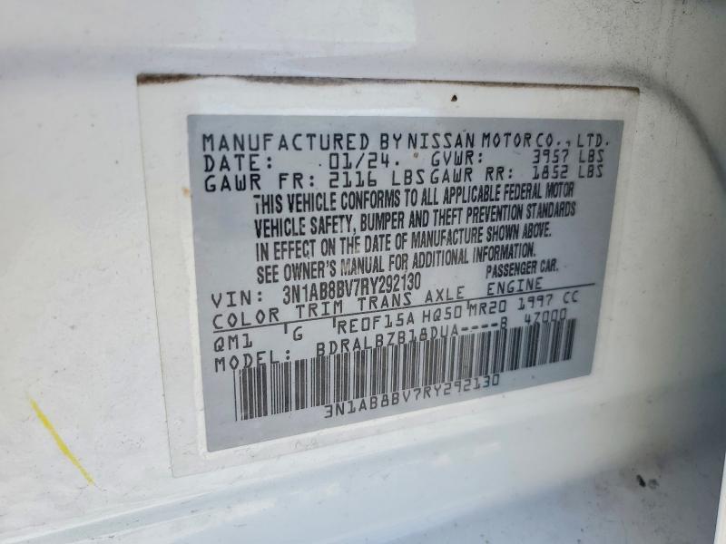 Продаж на аукціоні авто 2024 Nissan Sentra, vin: 3N1AB8BV7RY292130, номер лоту: 55502056