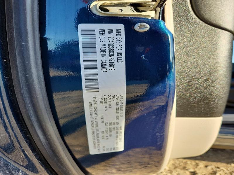 53260896 :رقم المزاد ، 2C4RC3BG3NR216819 vin ، 2022 Chrysler Pacifica مزاد بيع
