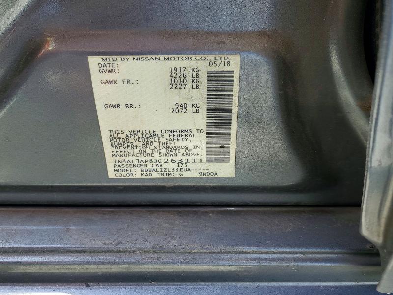 Aukcja sprzedaży 2018 Nissan Altima, vin: 1N4AL3AP8JC263111, numer aukcji: 54333396