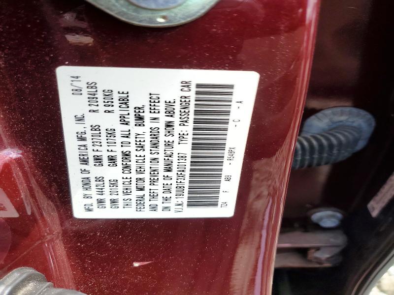 53768516 :رقم المزاد ، 19UUB1F3XFA001387 vin ، 2015 Acura Tlx مزاد بيع