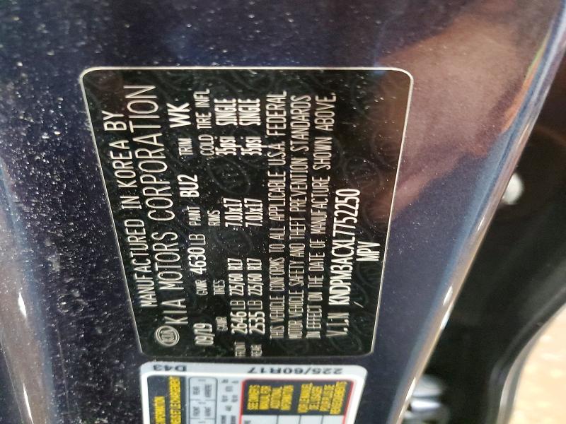 Продаж на аукціоні авто 2020 Kia Sportage, vin: KNDPM3ACXL7752250, номер лоту: 53349386