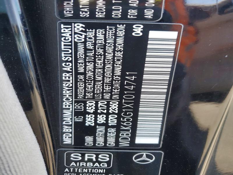 Продаж на аукціоні авто 1999 Mercedes-benz Clk, vin: WDBLK65G1XT014741, номер лоту: 53114956