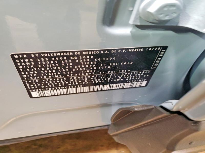 53155436 :رقم المزاد ، 3VVVC7B27TM016378 vin ، 2026 Volkswagen Taos مزاد بيع