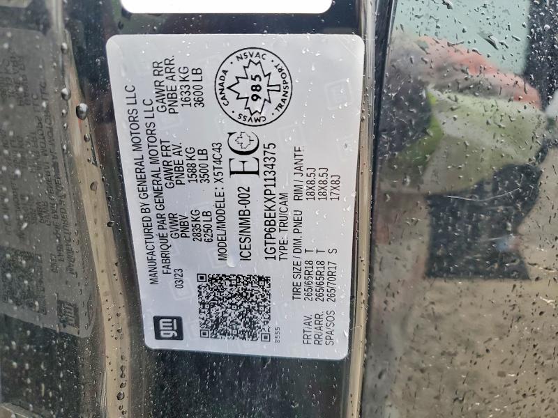 Продажа на аукционе авто 2023 Gmc Canyon, vin: 1GTP6BEKXP1134375, номер лота: 54585246
