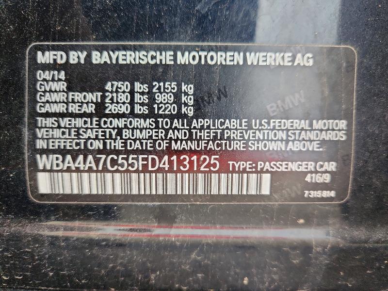 Aukcja sprzedaży 2015 Bmw 428, vin: WBA4A7C55FD413125, numer aukcji: 54586656