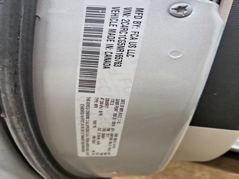 Продаж на аукціоні авто 2022 Chrysler Voyager, vin: 2C4RC1CG5NR165763, номер лоту: 54854766