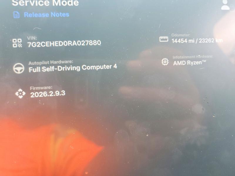 52777546 :رقم المزاد ، 7G2CEHED0RA027880 vin ، 2024 Tesla Cybertruck مزاد بيع