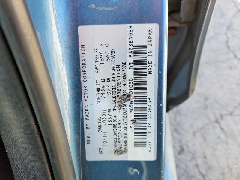 Aukcja sprzedaży 2011 Mazda 3, vin: JM1BL1M65B1401030, numer aukcji: 55415506