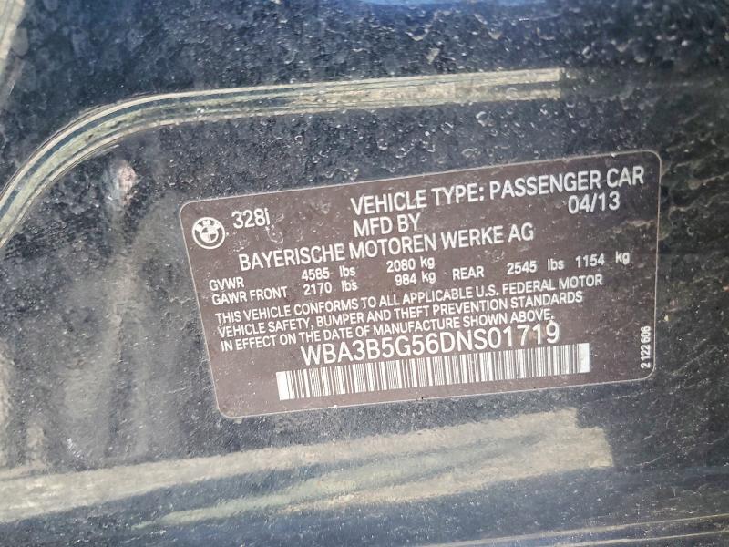 54228946 :رقم المزاد ، WBA3B5G56DNS01719 vin ، 2013 Bmw 328 مزاد بيع