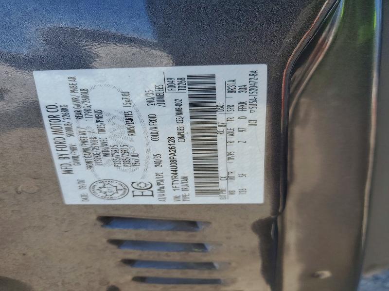 2008 Ford Ranger მანქანა იყიდება აუქციონზე, vin: 1FTYR44U08PA26128, აუქციონის ნომერი: 54686566