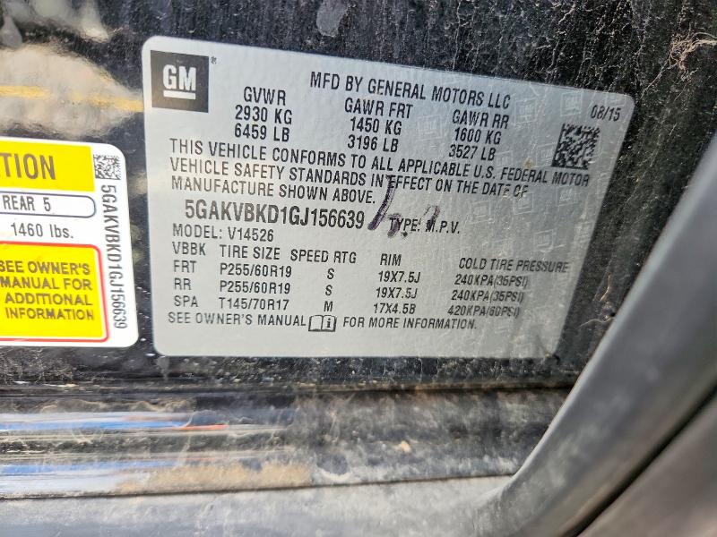 Aukcja sprzedaży 2016 Buick Enclave, vin: 5GAKVBKD1GJ156639, numer aukcji: 53416366