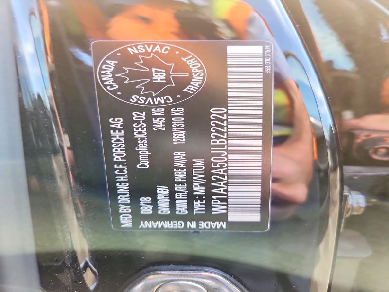 Продаж на аукціоні авто 2018 Porsche Macan, vin: WP1AA2A50JLB22220, номер лоту: 54984946
