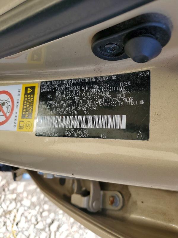Aukcja sprzedaży 2010 Lexus Rx, vin: 2T2BK1BA0AC024476, numer aukcji: 54633396