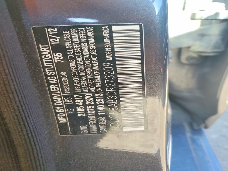 2013 Mercedes-benz C მანქანა იყიდება აუქციონზე, vin: WDDGF8AB3DR273209, აუქციონის ნომერი: 52554366