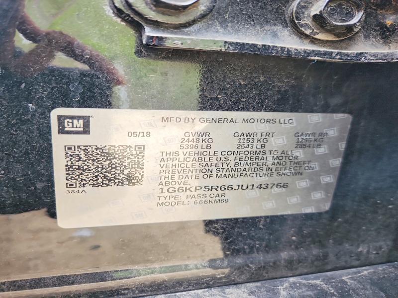 Продаж на аукціоні авто 2018 Cadillac Ct6, vin: 1G6KP5R66JU143766, номер лоту: 52399476