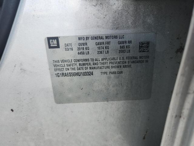 Продаж на аукціоні авто 2017 Chevrolet Volt, vin: 1G1RA6S56HU103324, номер лоту: 54187306