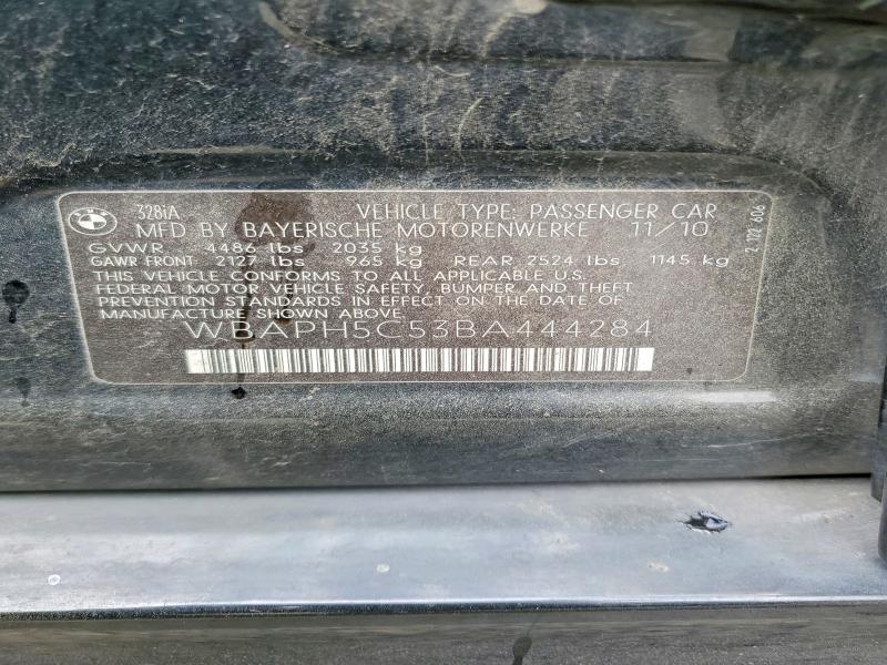 54896626 :رقم المزاد ، WBAPH5C53BA444284 vin ، 2011 Bmw 328 مزاد بيع