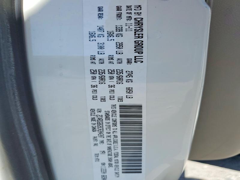 Продаж на аукціоні авто 2012 Dodge Grand Caravan, vin: 2C4RDGBG9CR204207, номер лоту: 53363366