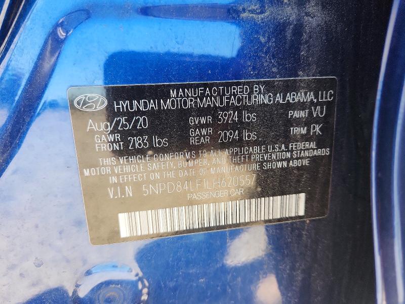 2020 Hyundai Elantra მანქანა იყიდება აუქციონზე, vin: 5NPD84LF1LH620557, აუქციონის ნომერი: 55388836