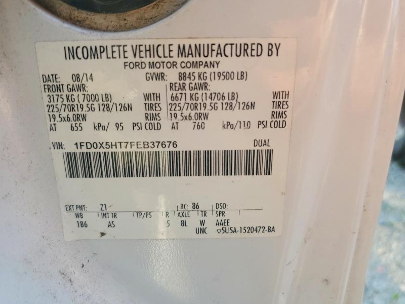 2015 Ford F550 მანქანა იყიდება აუქციონზე, vin: 1FD0X5HT7FEB37676, აუქციონის ნომერი: 53695776