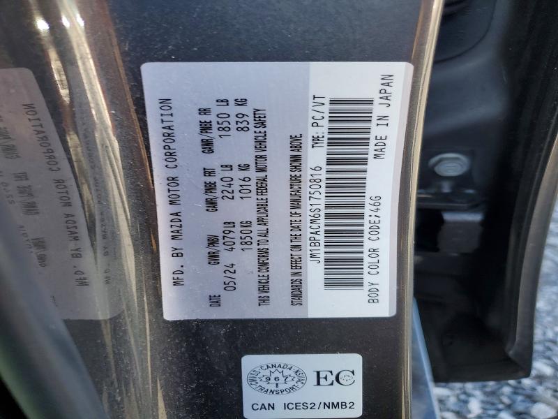 Aukcja sprzedaży 2025 Mazda 3, vin: JM1BPACM6S1750816, numer aukcji: 53371636