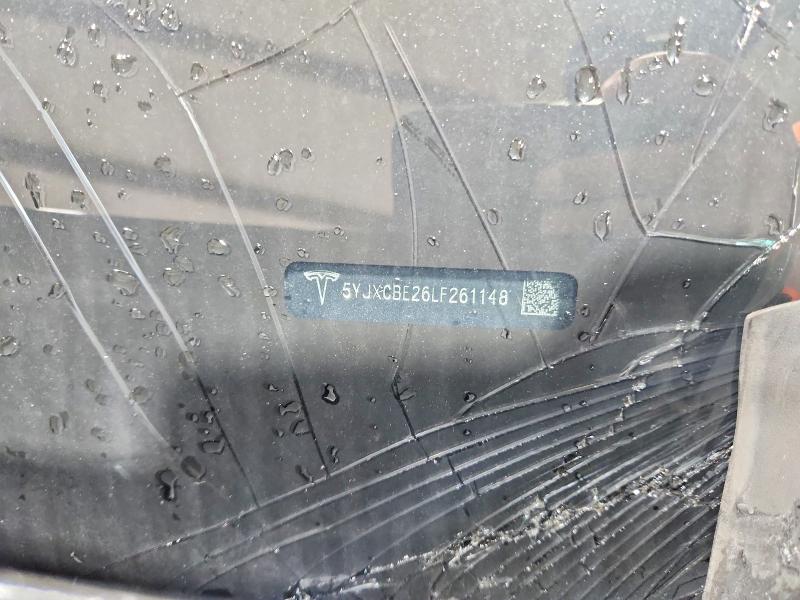 54356196 :رقم المزاد ، 5YJXCBE26LF261148 vin ، 2020 Tesla Model X مزاد بيع