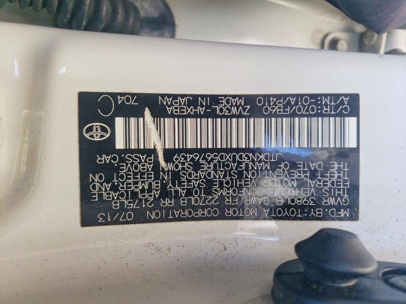 Продажа на аукционе авто 2013 Toyota Prius, vin: JTDKN3DUXD5676439, номер лота: 49665536
