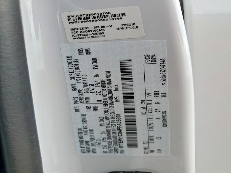 52388576 :رقم المزاد ، 1FTEW1C84PFA05608 vin ، 2023 Ford F150 مزاد بيع