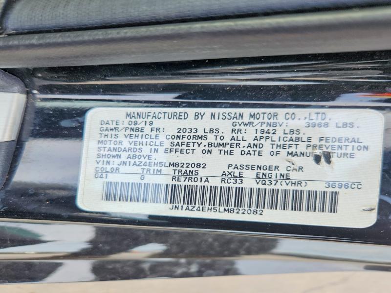 Продажа на аукционе авто 2020 Nissan 370z, vin: JN1AZ4EH5LM822082, номер лота: 51976036