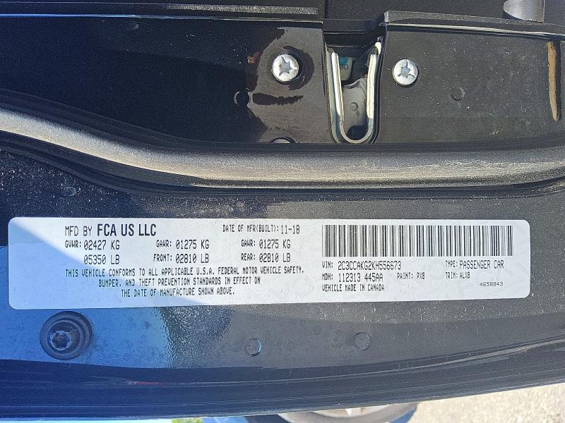 2019 Chrysler 300 მანქანა იყიდება აუქციონზე, vin: 2C3CCAKG2KH556673, აუქციონის ნომერი: 52331956