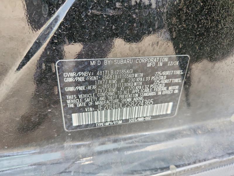 Aukcja sprzedaży 2025 Subaru Crosstrek, vin: JF2GUHDC2S8224365, numer aukcji: 52234116