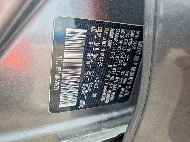 Продажа на аукционе авто 2021 Nissan Rogue Sport, vin: JN1BJ1BW1MW439629, номер лота: 53443786