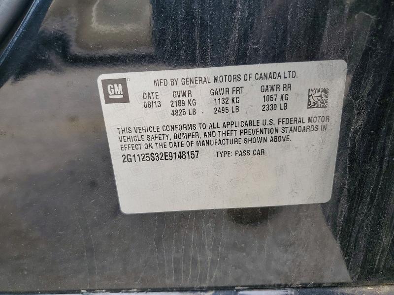 53505946 :رقم المزاد ، 2G1125S32E9148157 vin ، 2014 Chevrolet Impala مزاد بيع