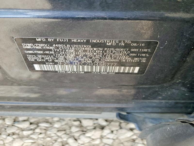 Продаж на аукціоні авто 2017 Subaru Forester, vin: JF2SJAEC2HG456777, номер лоту: 54524916