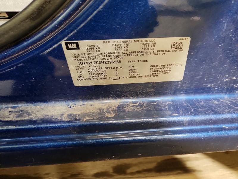 2017 Gmc Sierra მანქანა იყიდება აუქციონზე, vin: 1GTV2LEC3HZ396968, აუქციონის ნომერი: 52929656