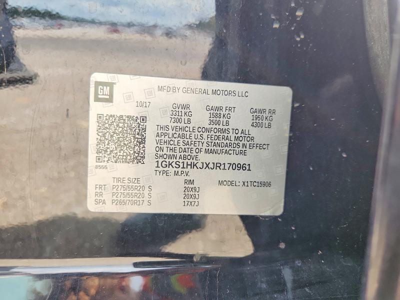 Продаж на аукціоні авто 2018 Gmc Yukon Xl, vin: 1GKS1HKJXJR170961, номер лоту: 54049456