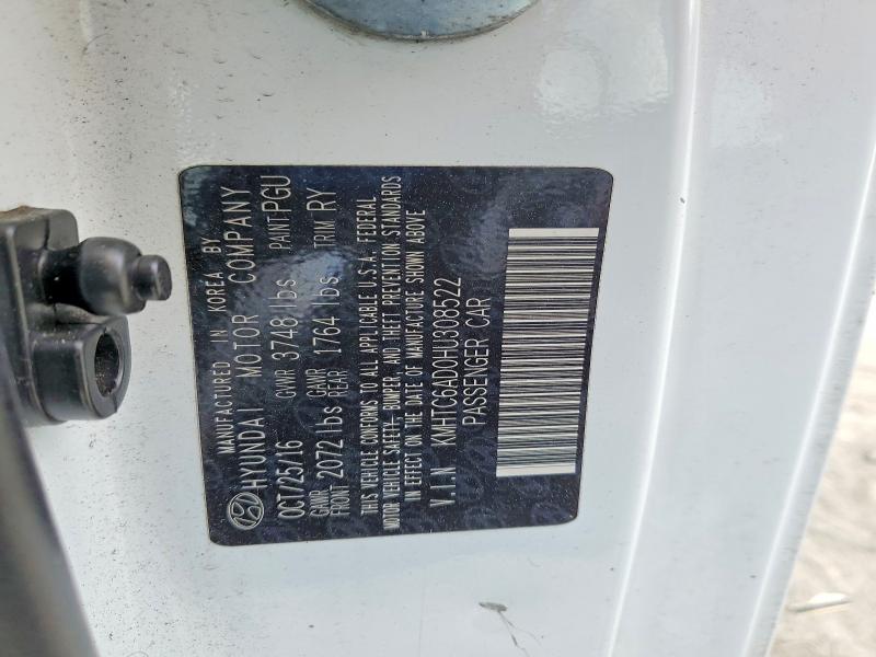 54056226 :رقم المزاد ، KMHTC6AD0HU308522 vin ، 2017 Hyundai Veloster مزاد بيع