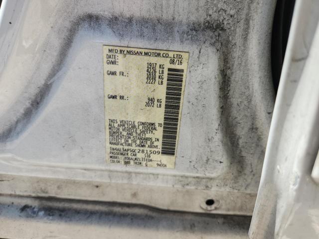 Aukcja sprzedaży 2016 Nissan Altima, vin: 1N4AL3AP5GC281509, numer aukcji: 54117916