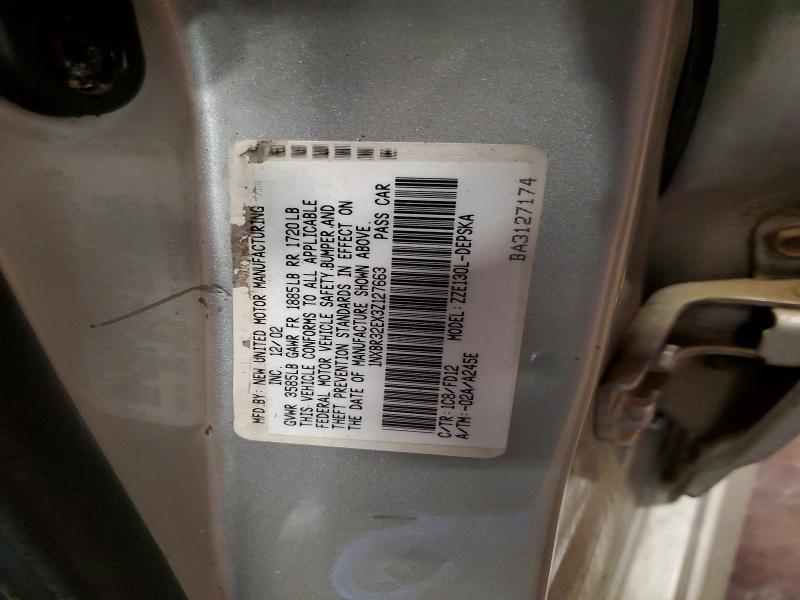 55137696 :رقم المزاد ، 1NXBR32EX3Z127663 vin ، 2003 Toyota Corolla مزاد بيع