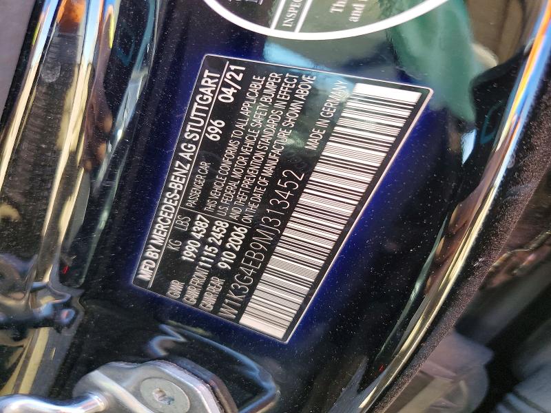 Aukcja sprzedaży 2021 Mercedes-benz A, vin: W1K3G4EB9MJ313452, numer aukcji: 52185646