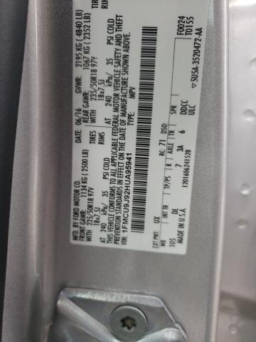 Aukcja sprzedaży 2017 Ford Escape Titanium, vin: 1FMCU9J92HUA95941, numer aukcji: 53589293