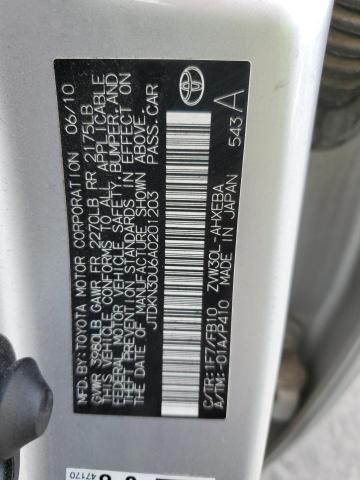 Aukcja sprzedaży 2010 Toyota Prius, vin: JTDKN3DU6A0201203, numer aukcji: 55454693