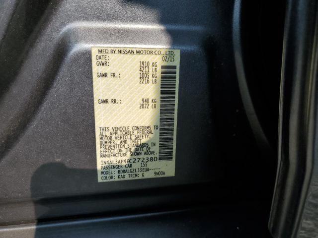 2015 Nissan Altima 2.5 მანქანა იყიდება აუქციონზე, vin: 1N4AL3AP4FC272380, აუქციონის ნომერი: 55129933
